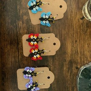 Butterfly huichol Earings made with love by me 💕